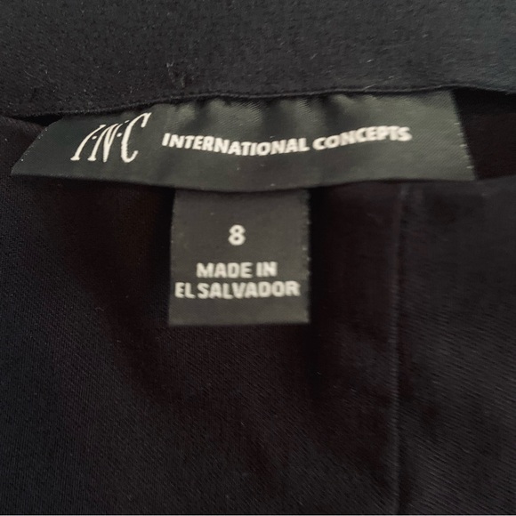 INC International Concepts Black Pull On Pants With Studs - Picture 3 of 7